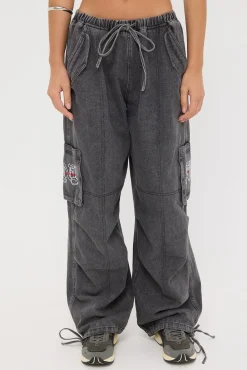 Shadow Realm Wide Leg Pant Washed Black