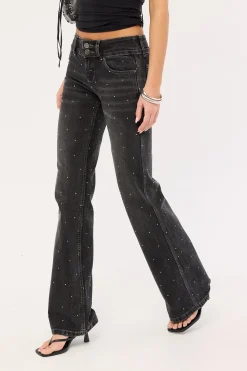 Shatter Bootcut Low Rider Black Rinse