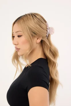 Shell Pearl Hair Claw Clip Pink