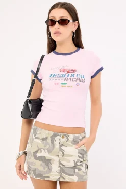 Shifted Club Tee Pink Tulle