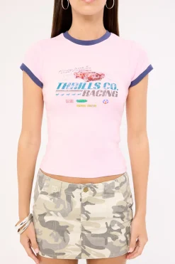 Shifted Club Tee Pink Tulle