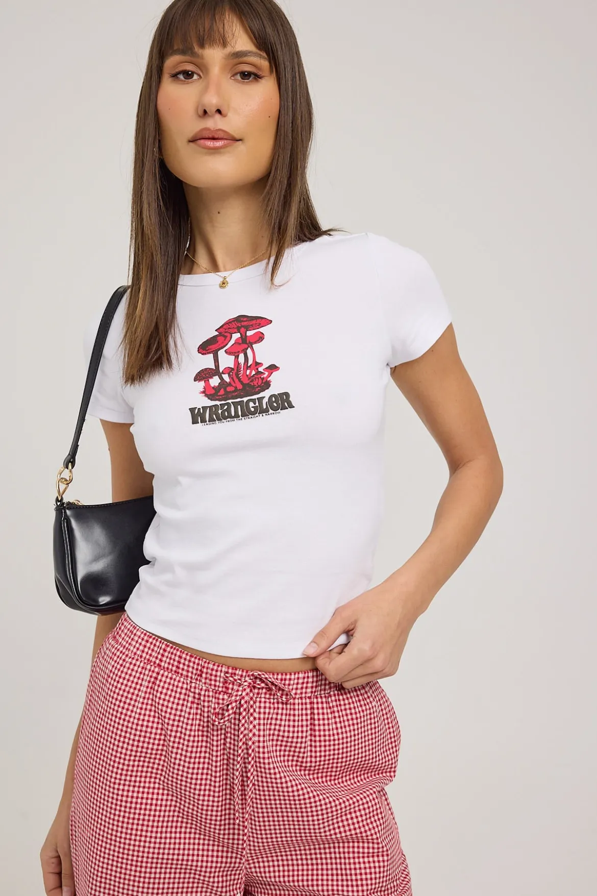 Shroom Staple Rib Tee Optic White
