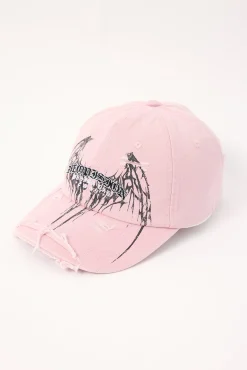 Shroud Distressed Dad Cap Baby Pink