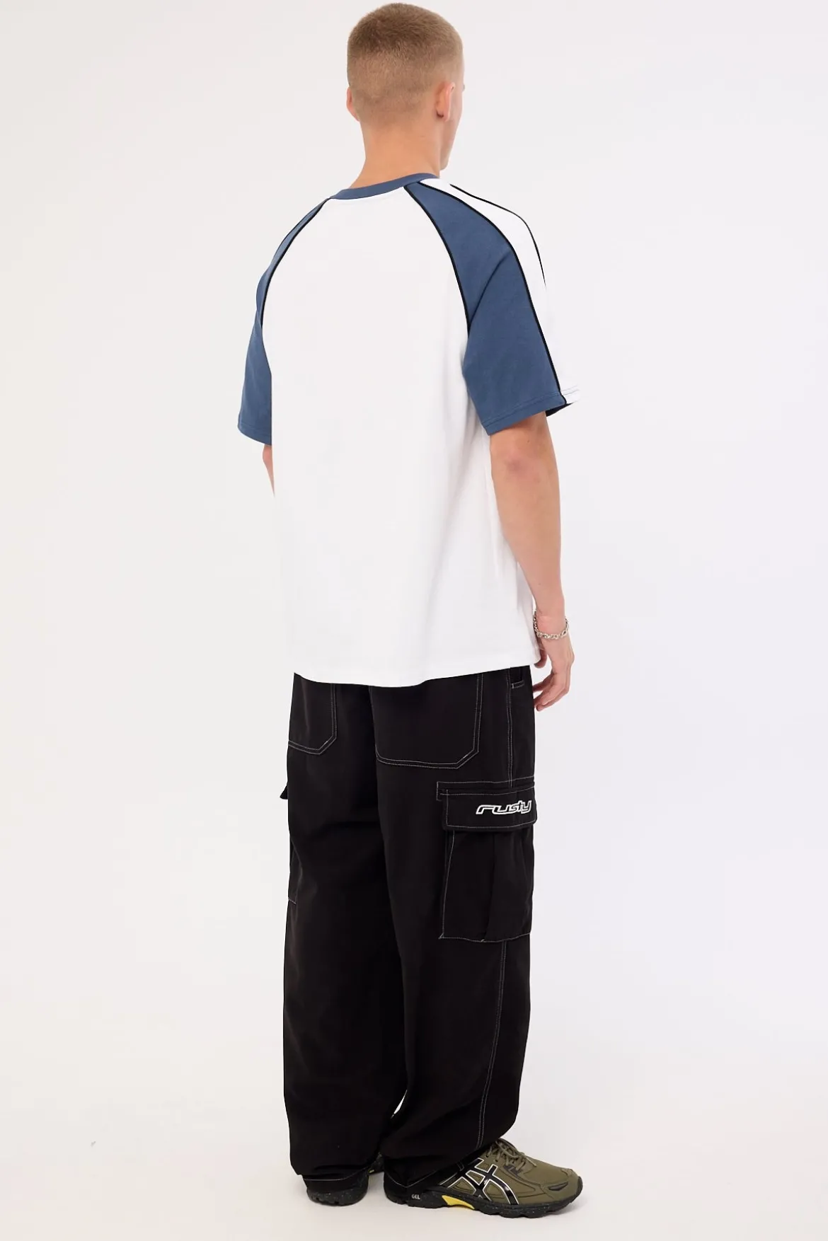 Side Quest Elastic Cargo Pant Black