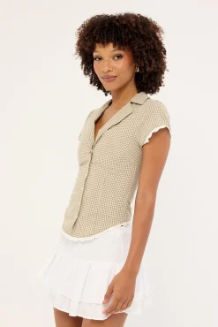 Sienne Frill Mini Skirt White