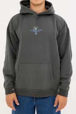 Sigma Boxy Hoodie Washed Black