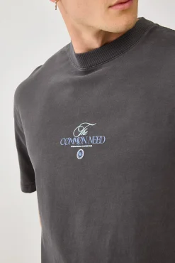 Sigma Brushed Easy Tee Washed Black