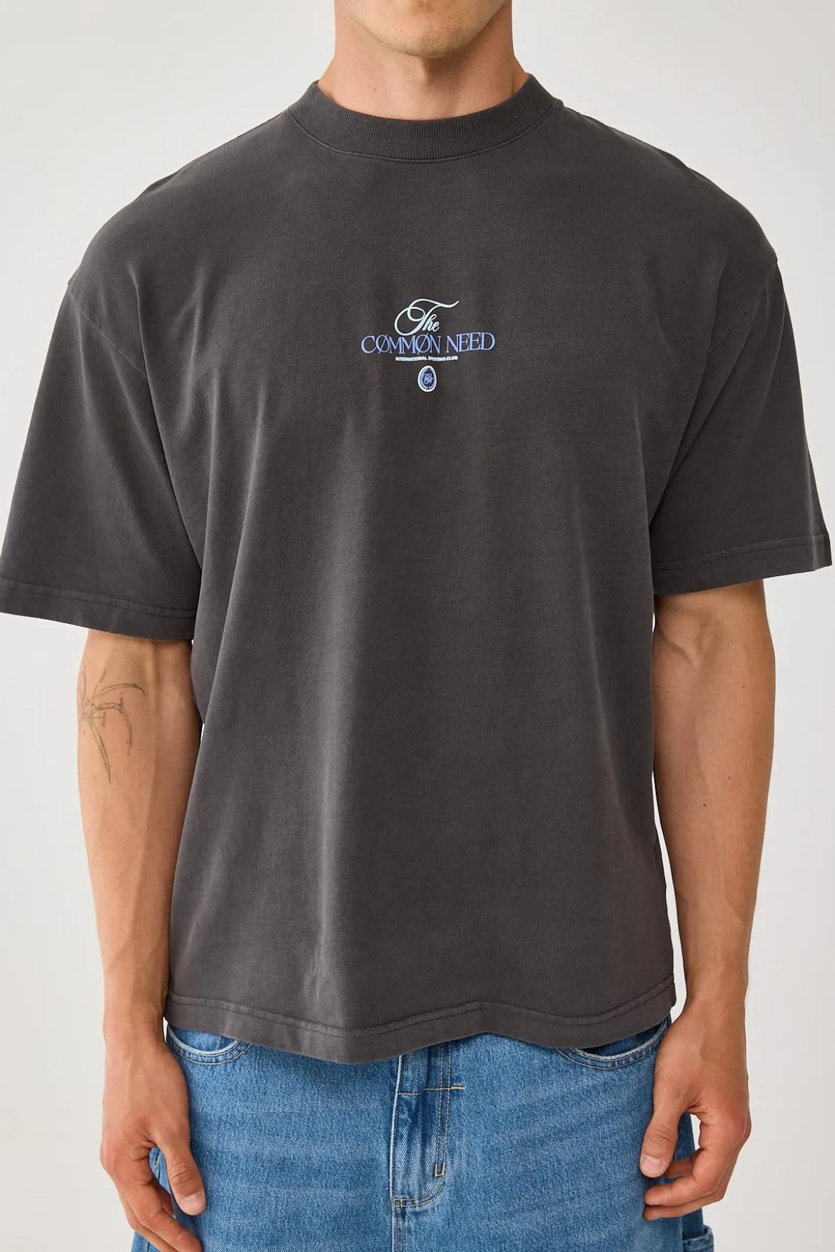 Sigma Brushed Easy Tee Washed Black