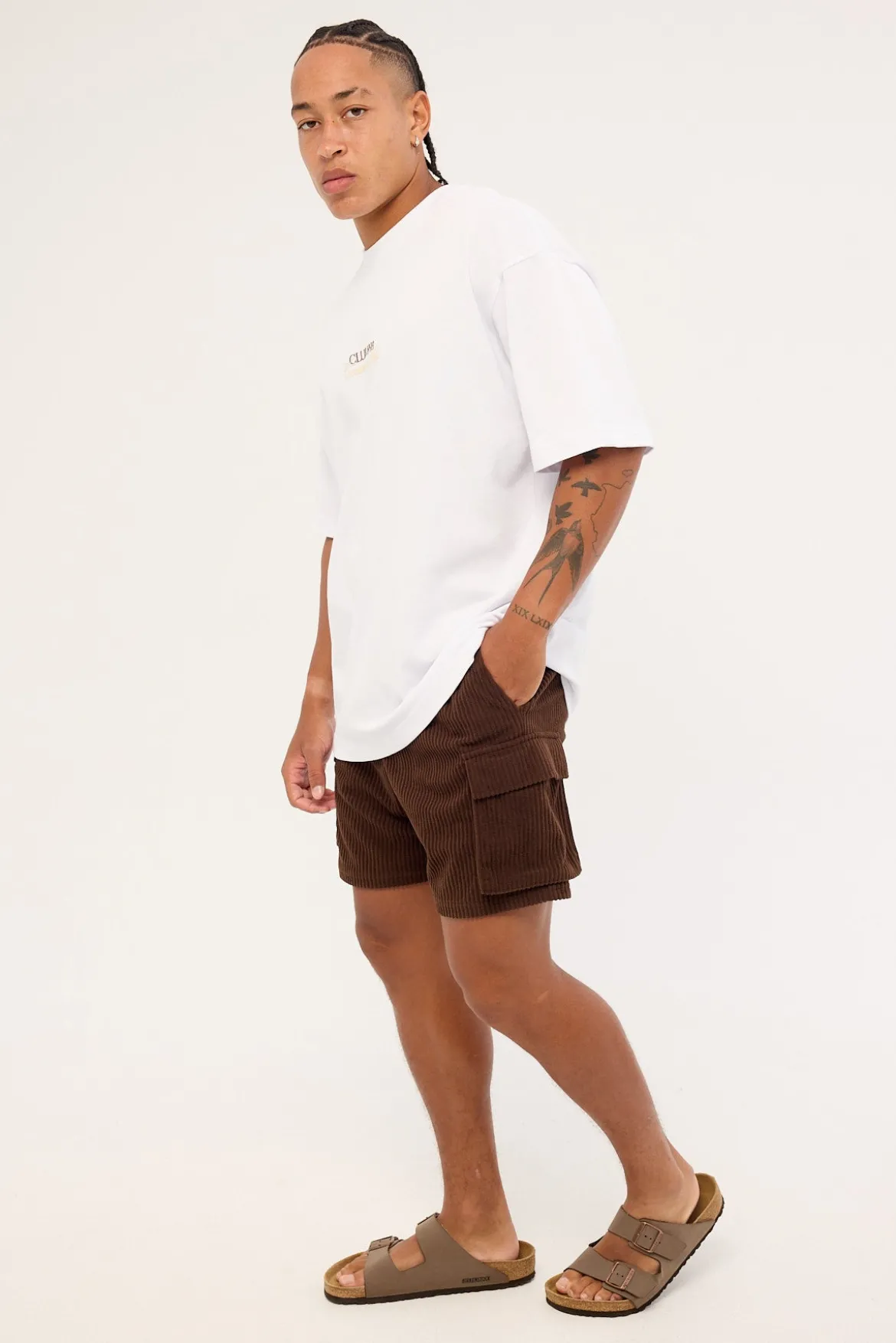 Signal Cord Cargo Short Coffee Brown