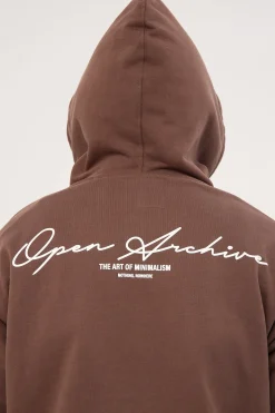 Signature Boxy Hoodie Cocoa Brown