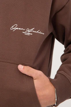 Signature Boxy Hoodie Cocoa Brown