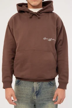 Signature Boxy Hoodie Cocoa Brown