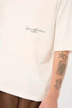 Signature Organic Boxy Tee Off White