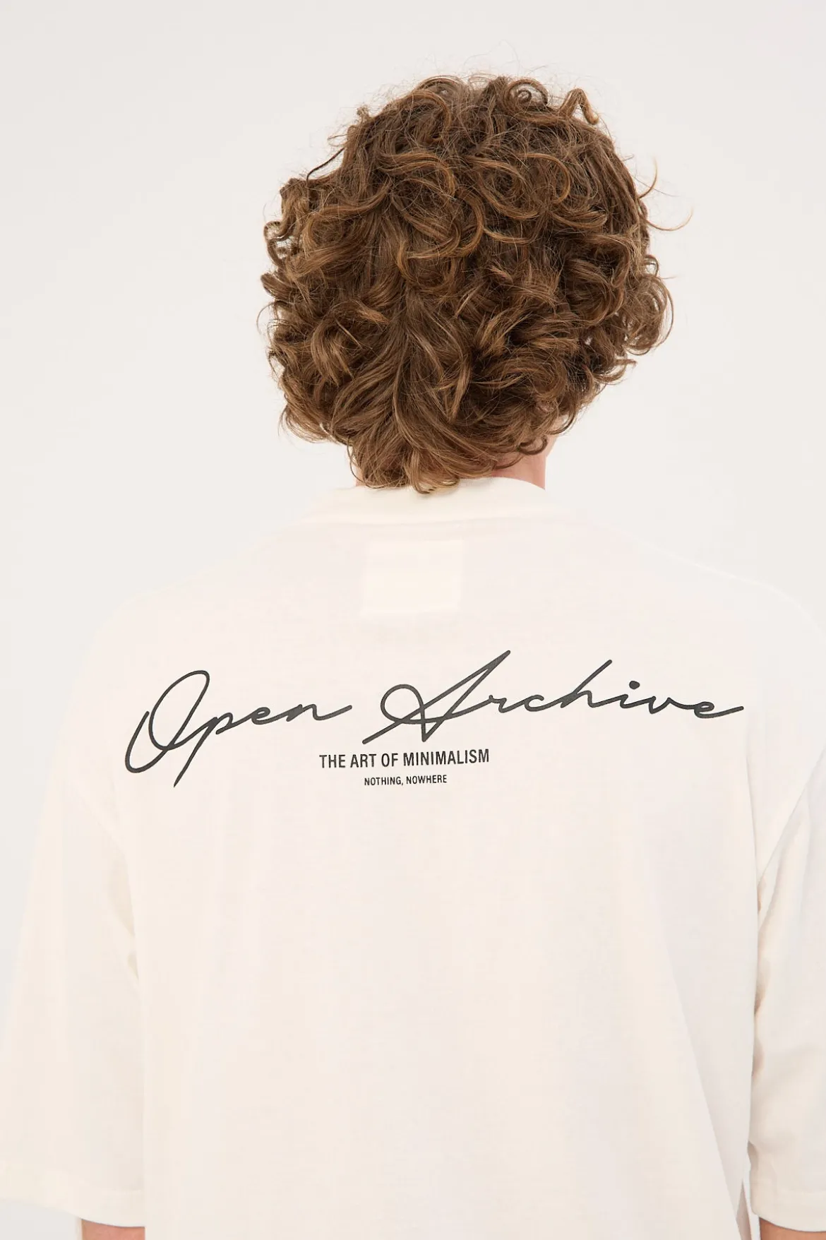 Signature Organic Boxy Tee Off White
