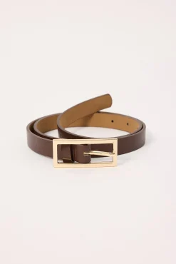 Signature Thin Belt Brown