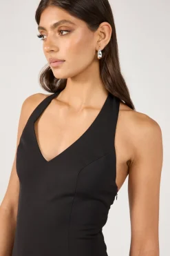 Siren Tailored Mini Dress Black