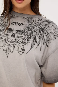 Skorn Heavyweight Relaxed Tee Pigment Washed Black
