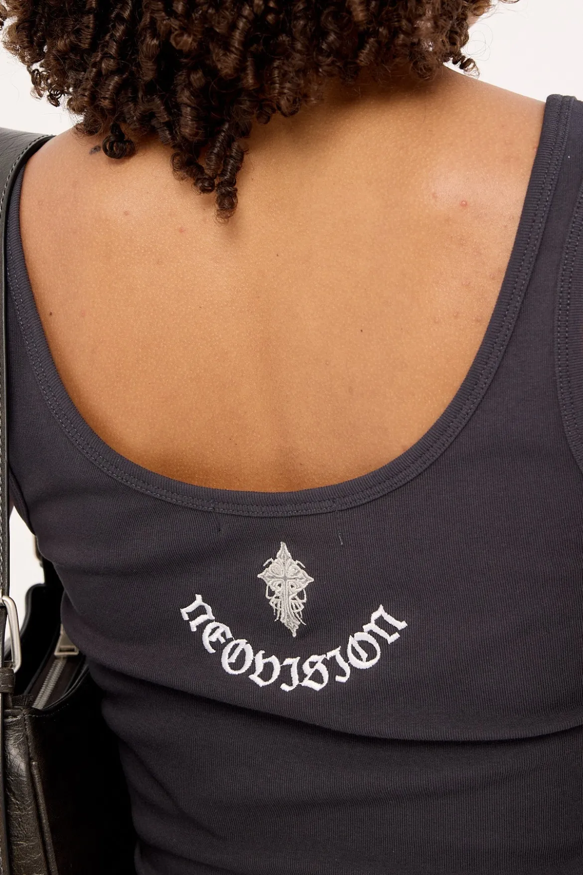 Skorn Singlet Tank Top Washed Black