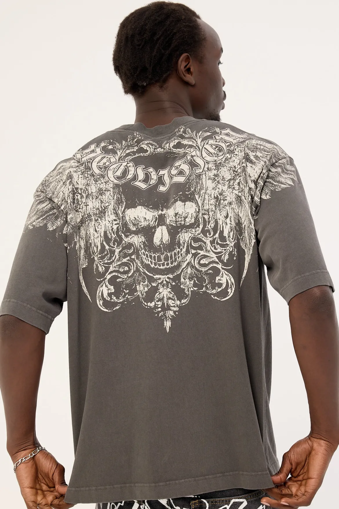 Skorn Street Super Heavy Tee Acid Grey