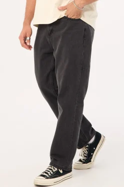 Slacker Baggy Denim Jean Coal Black
