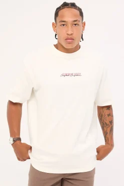 Slant Heavyweight Boxy Tee White