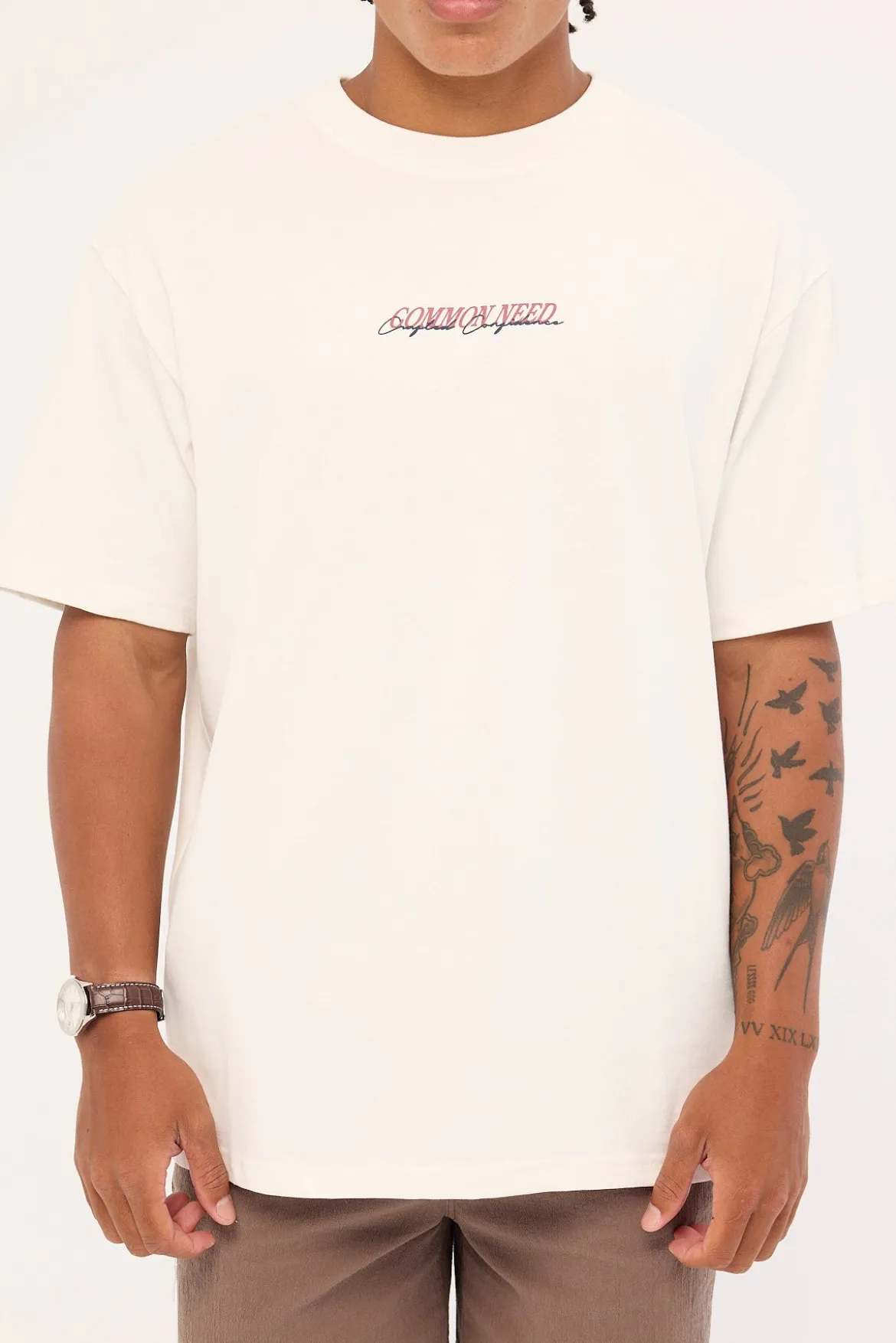 Slant Heavyweight Boxy Tee White