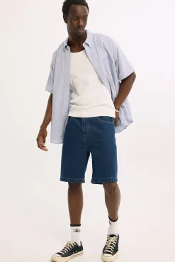 Slanted Bull Denim 91 Short Raw Indigo Denim
