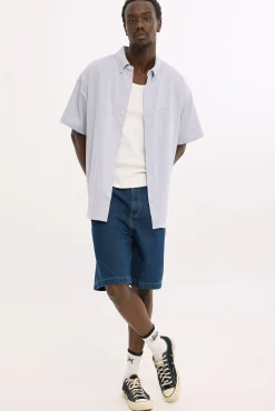 Slanted Bull Denim 91 Short Raw Indigo Denim