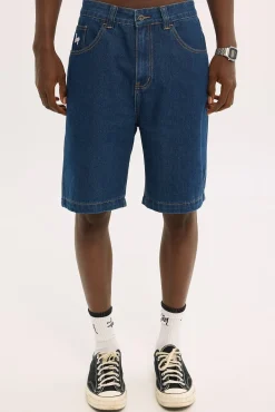 Slanted Bull Denim 91 Short Raw Indigo Denim