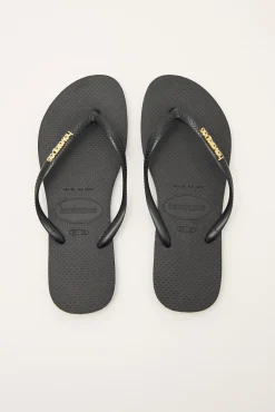 Slim Metal Logo Black/Gold