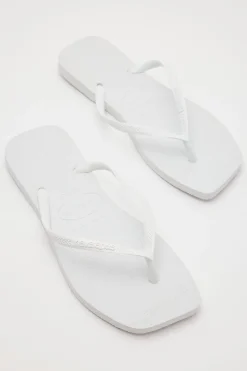 Slim Square Solid White White