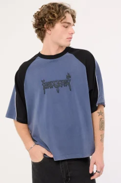 Small Steps Panel Boxy Tee Blue