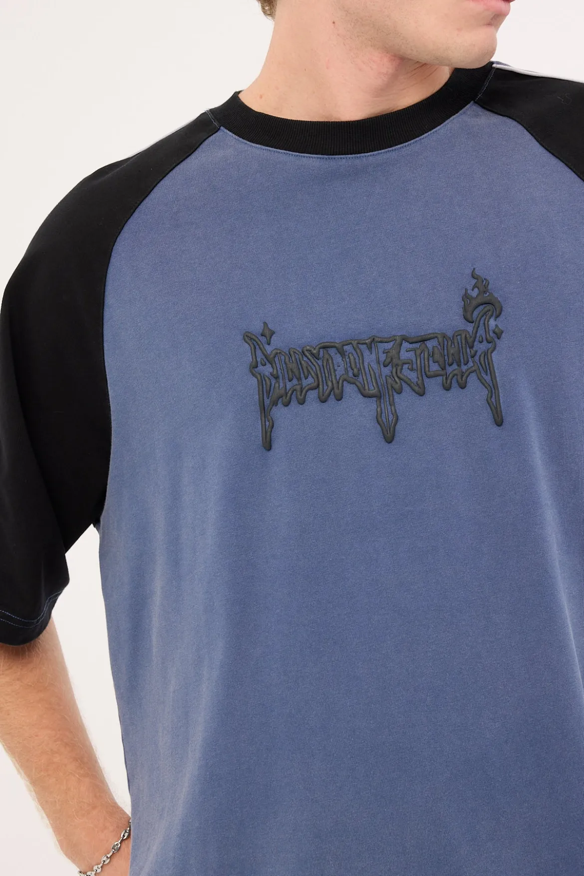 Small Steps Panel Boxy Tee Blue
