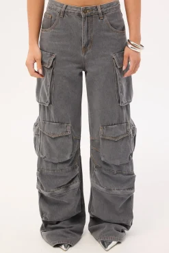 Smokeshow Jean Washed Grey