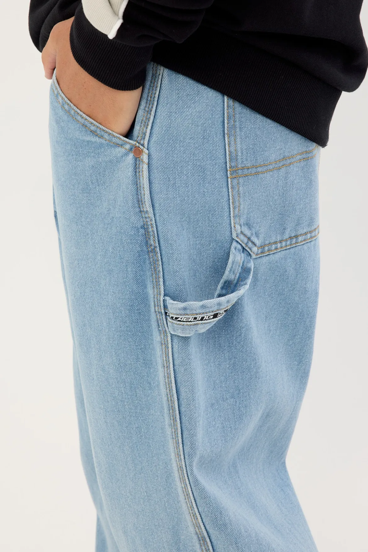 Smoko Baggy Denim Jean Stone Blue