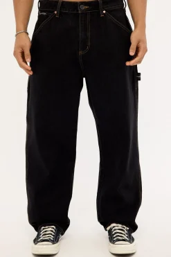 Smoko Baggy Denim Jean Washed Black
