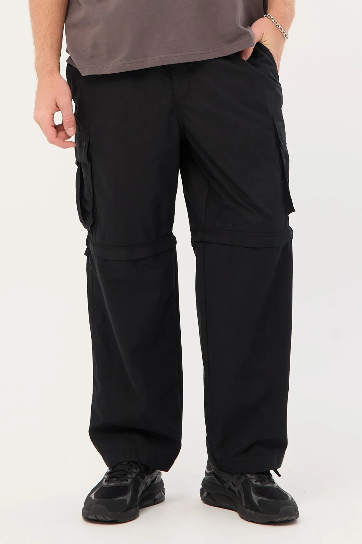 Smoko Zip Off Cargo Pant Washed Black