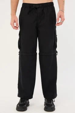 Smoko Zip Off Cargo Pant Washed Black