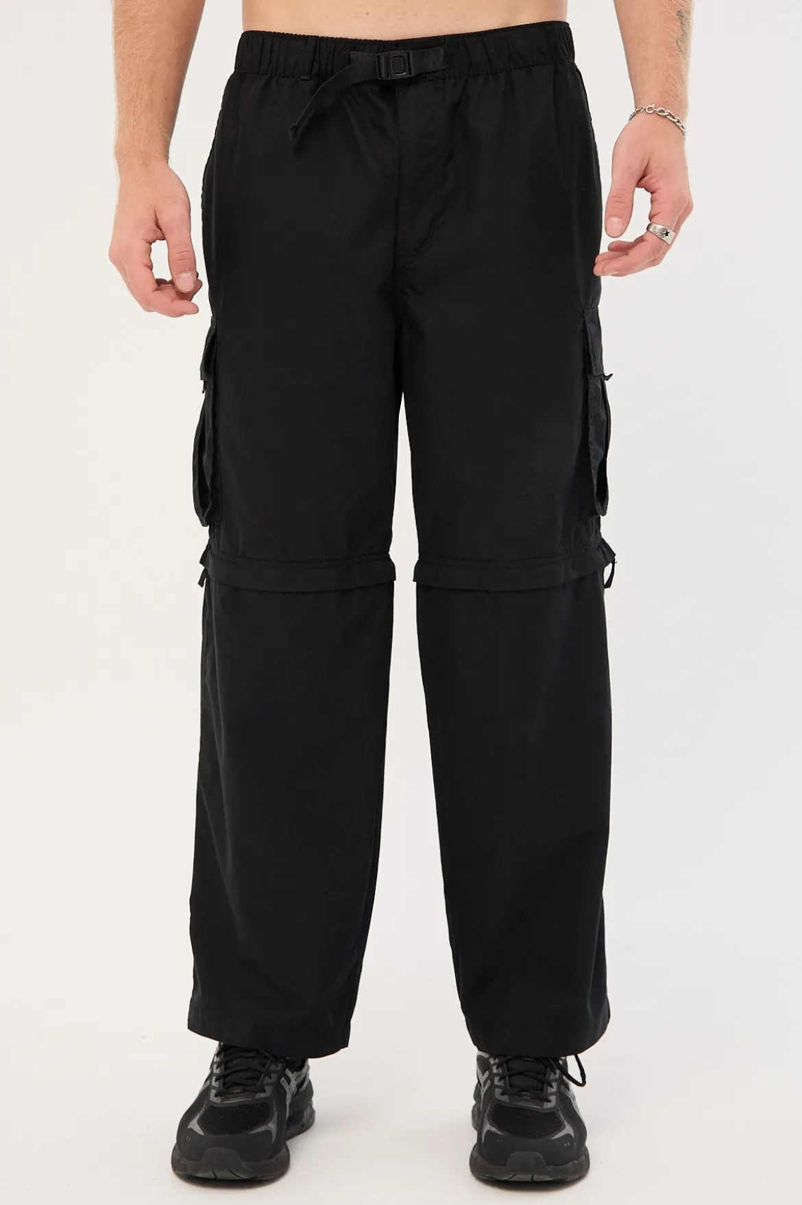 Smoko Zip Off Cargo Pant Washed Black