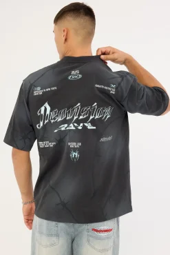 Snare Street Super Heavy Tee Sunfade Black