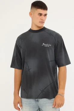 Snare Street Super Heavy Tee Sunfade Black