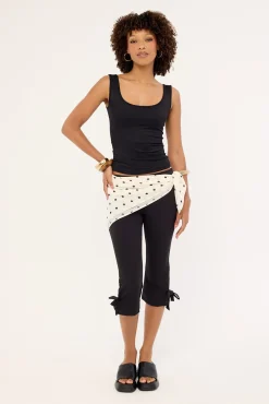 Sophia Singlet Tank Top Black