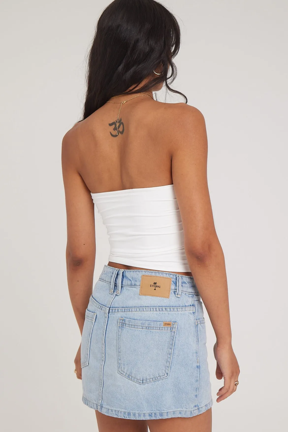 Sophie Mini Skirt Ash Blue