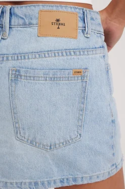Sophie Mini Skirt Ash Blue