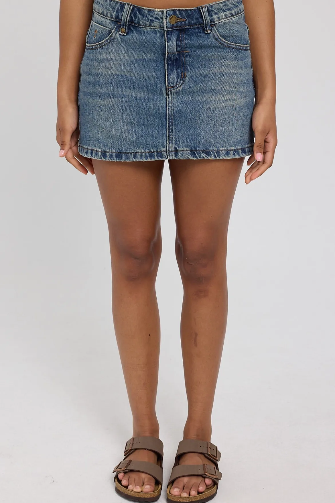 Sophie Skirt Dirty Worn Blue