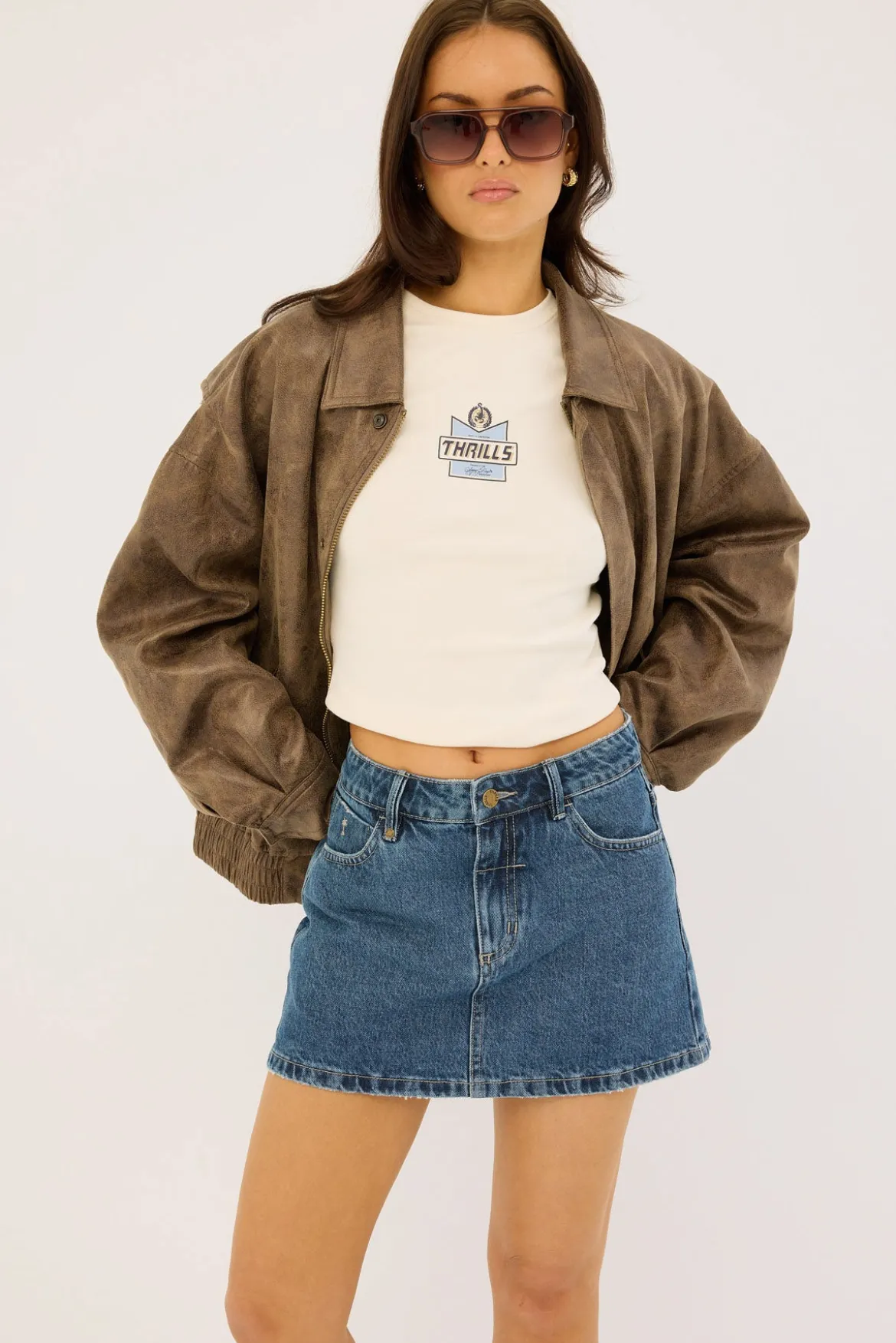 Sophie Skirt Vintage Rinse Blue