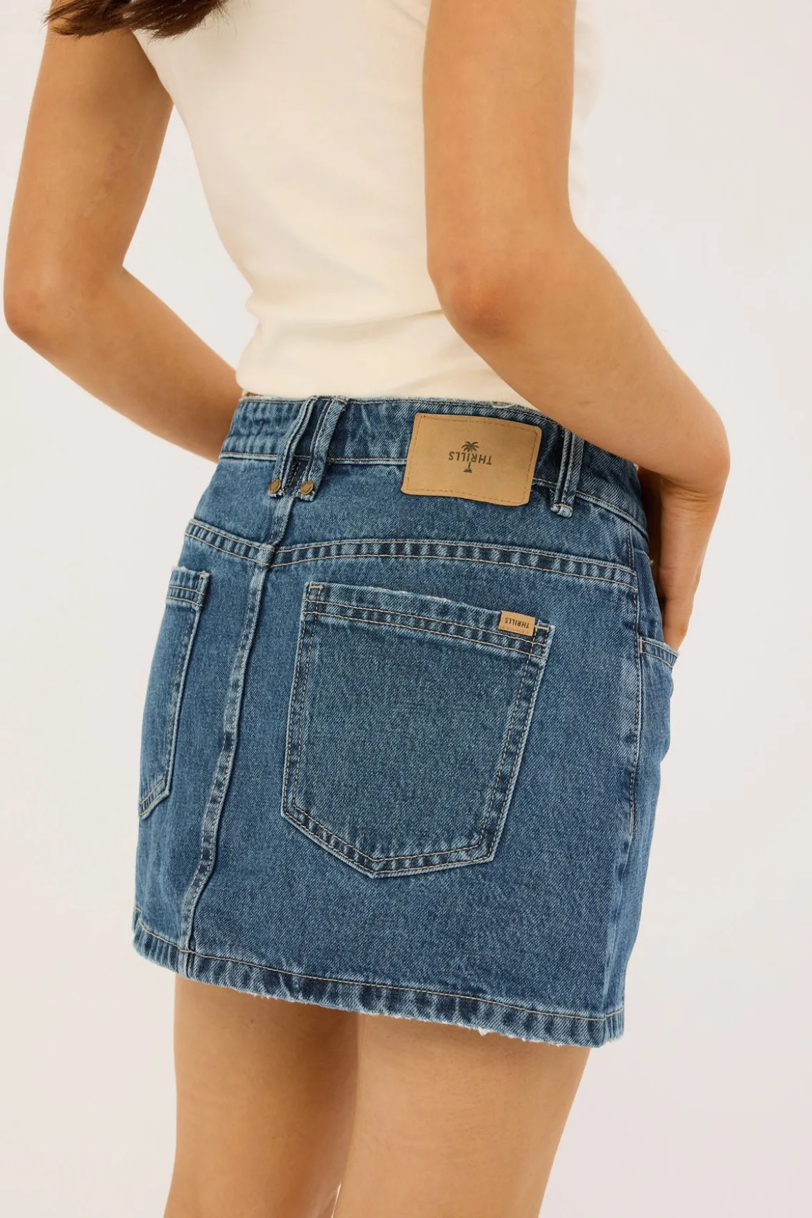 Sophie Skirt Vintage Rinse Blue