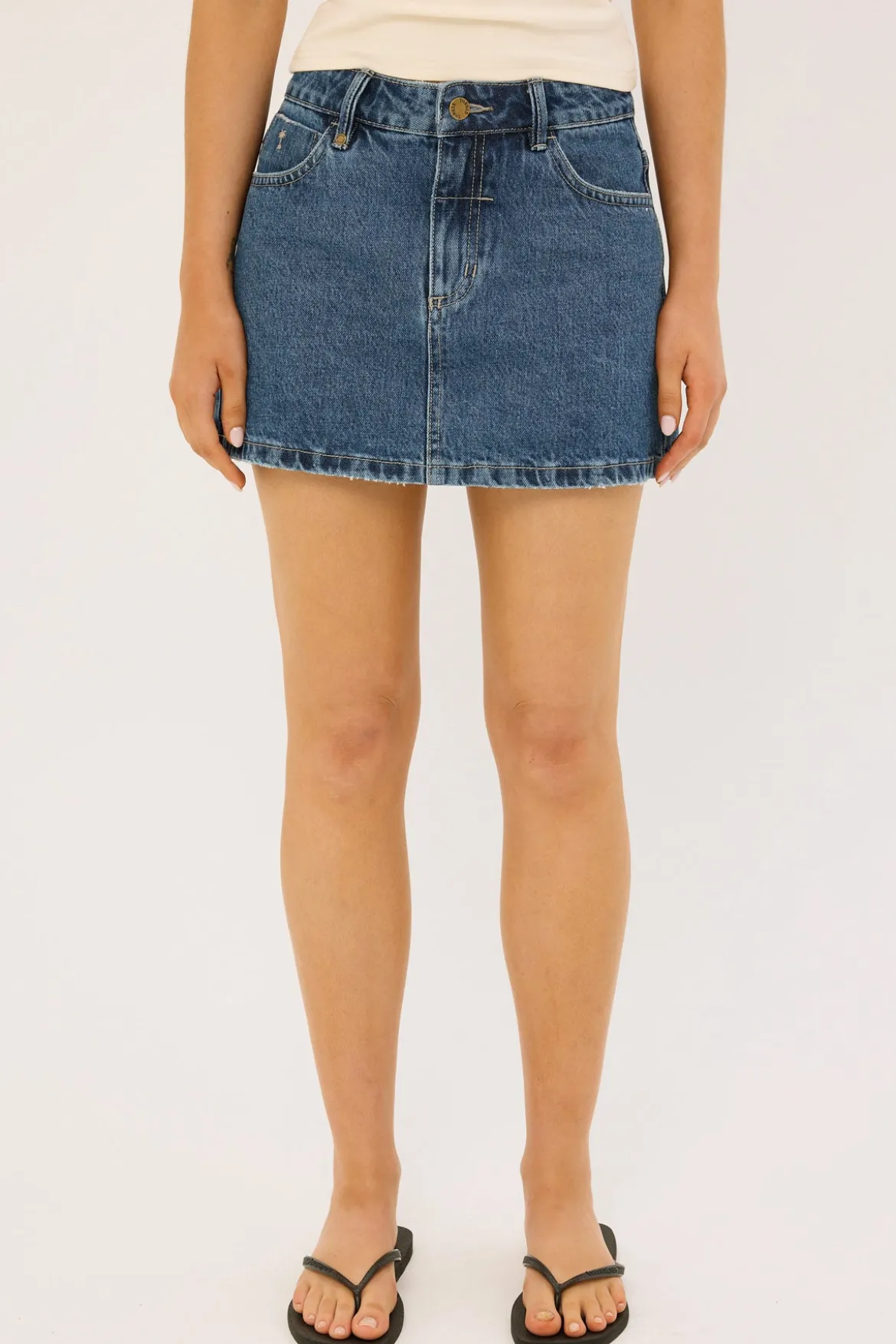 Sophie Skirt Vintage Rinse Blue
