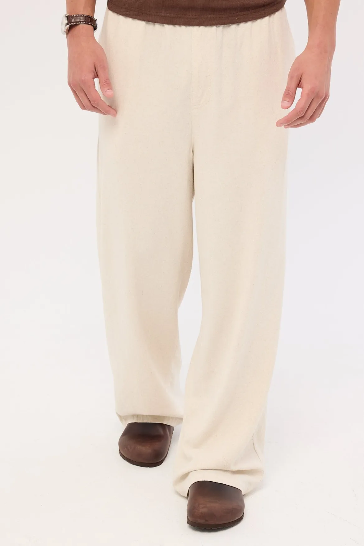 Sorrento Baggy Linen Pant Oatmeal