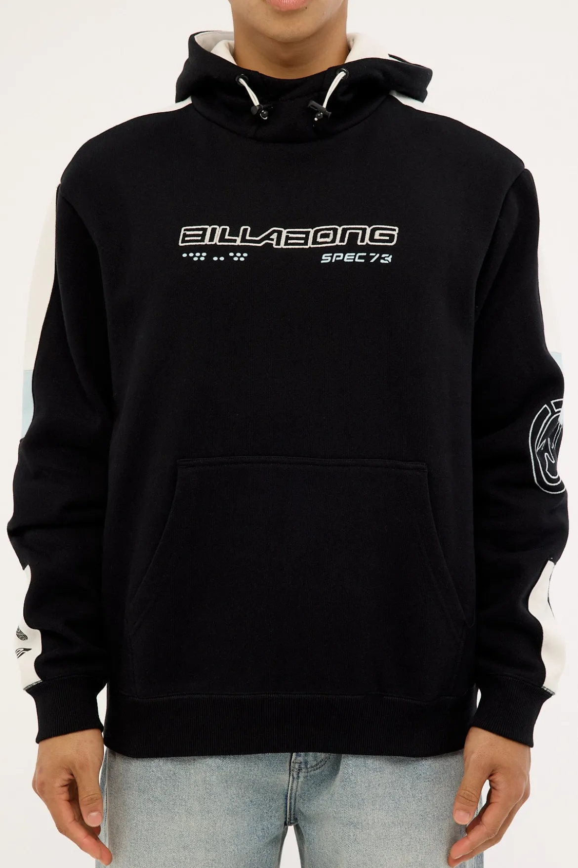 Spec 73 Pop Mock Hoodie Black